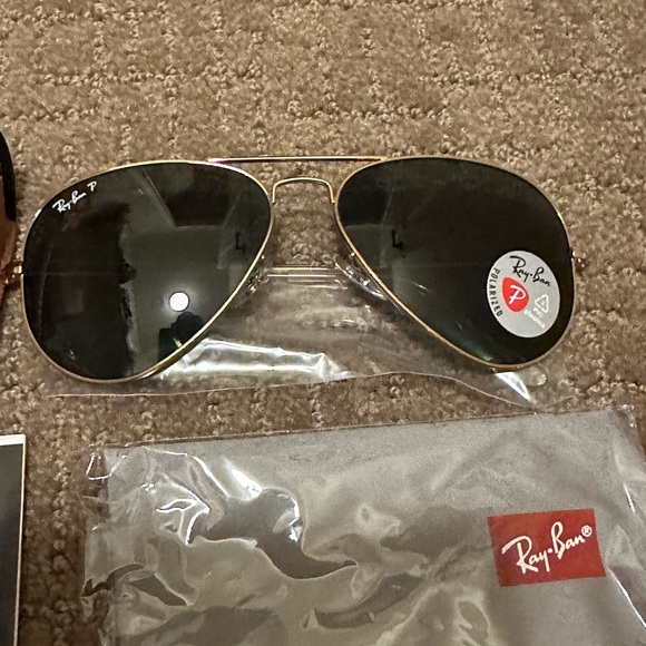 Original Ray-Ban RB3025 Aviator  Metal 58 Polarized Falcon Aircraft Sunglasses - Picture 5 of 12